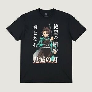 Demon‎ Slayer T-Shirt Tanjiro Kamado Graphic Black XL